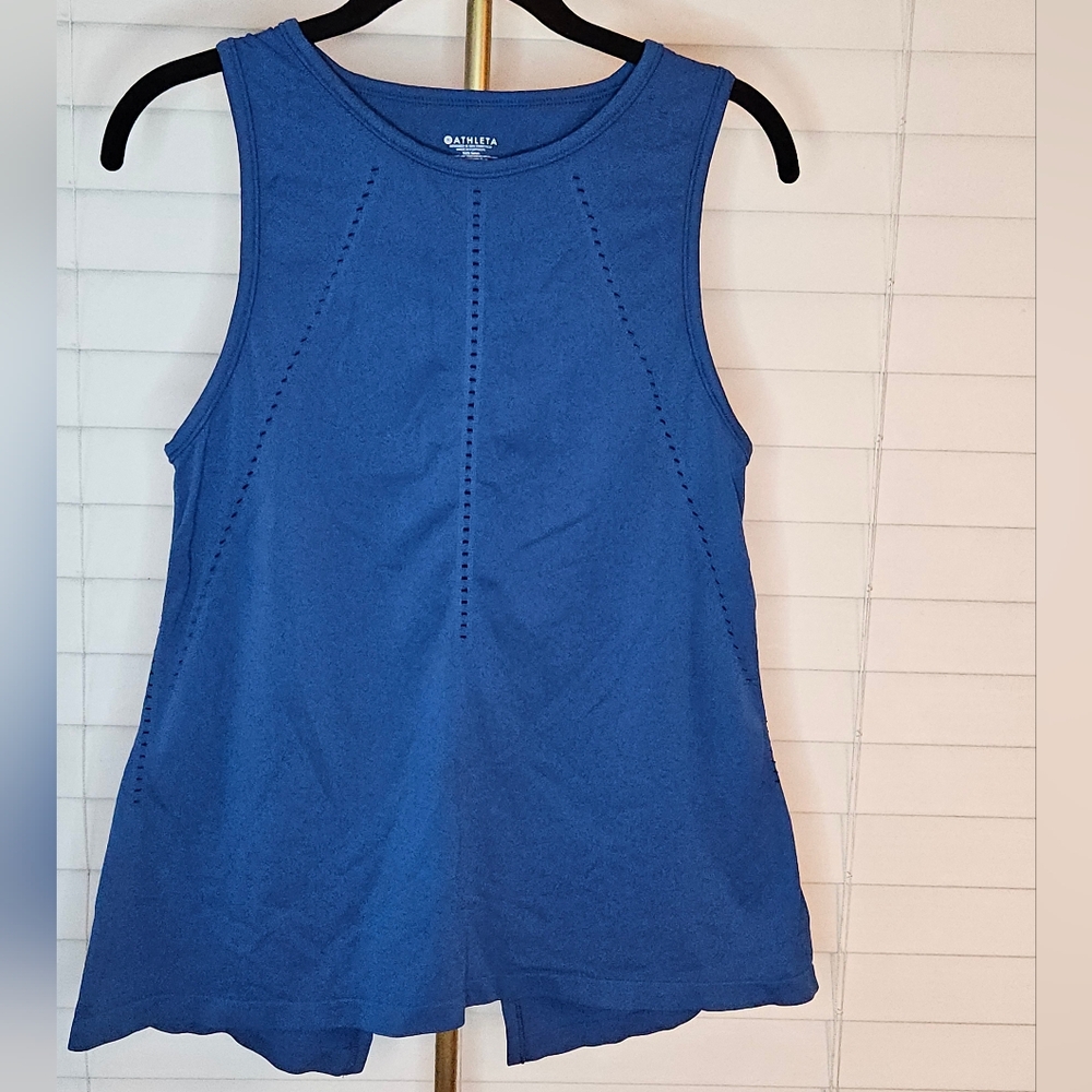 Athleta Foothill Seamless Tank Top in Peacock Blue
